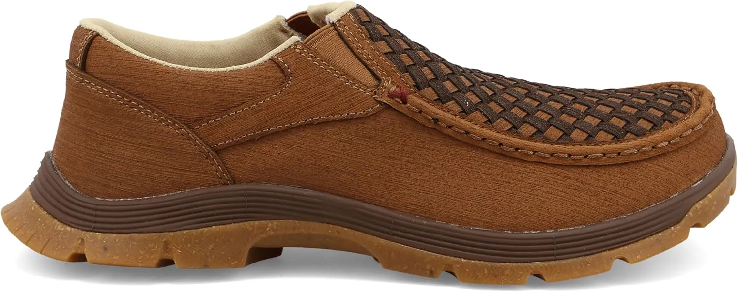Twisted X Men's Slip-On Oblique Toe, Moc Toe with CellSole