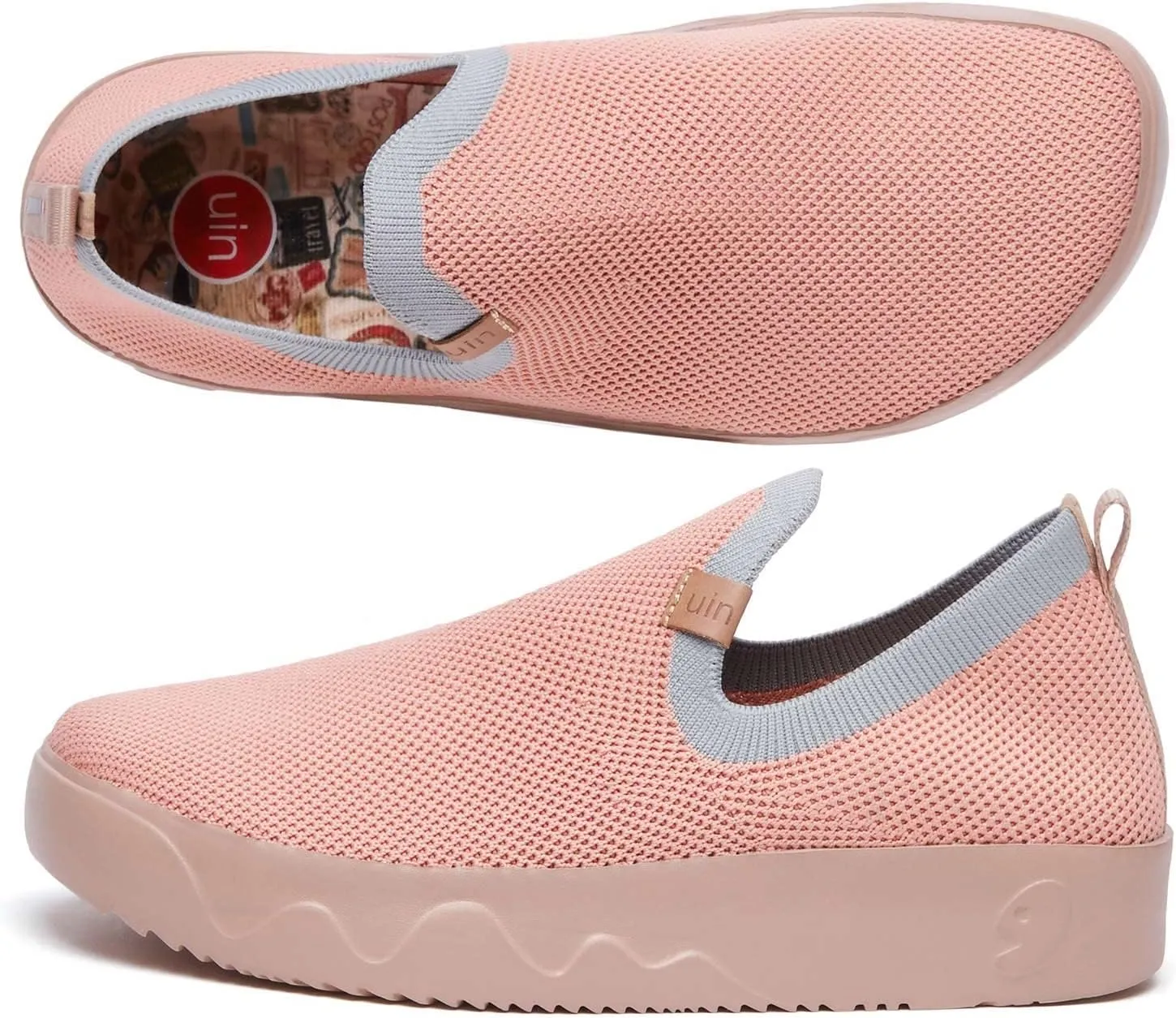UIN Women's Art Painted Travel Shoes Slip On Casual Loafers Lightweight Comfort Fashion Sneaker Fuerteventura