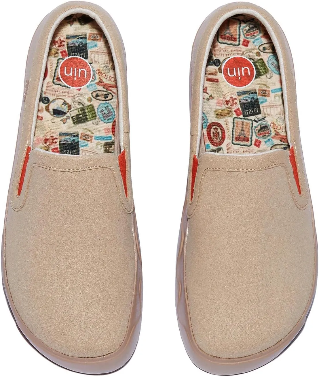 UIN Women's Art Painted Travel Shoes Slip On Casual Loafers Lightweight Comfort Fashion Sneaker Fuerteventura