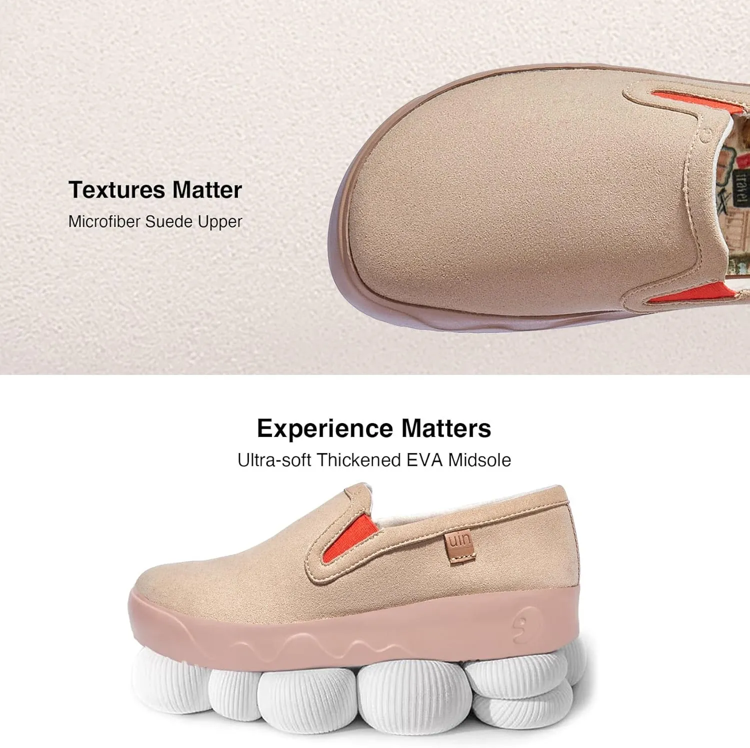 UIN Women's Art Painted Travel Shoes Slip On Casual Loafers Lightweight Comfort Fashion Sneaker Fuerteventura