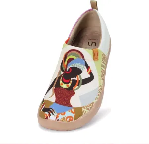 UIN Women's Art Travel Slip-On Shoes Casual Lightweight Breathable Flats Comfortable Loafers