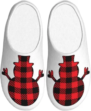 Unisex Warm Slippers Non-Slip Winter Fluffy Slippers Slip-On Plush Slippers Bedroom Slippers House Shoes For Men Women
