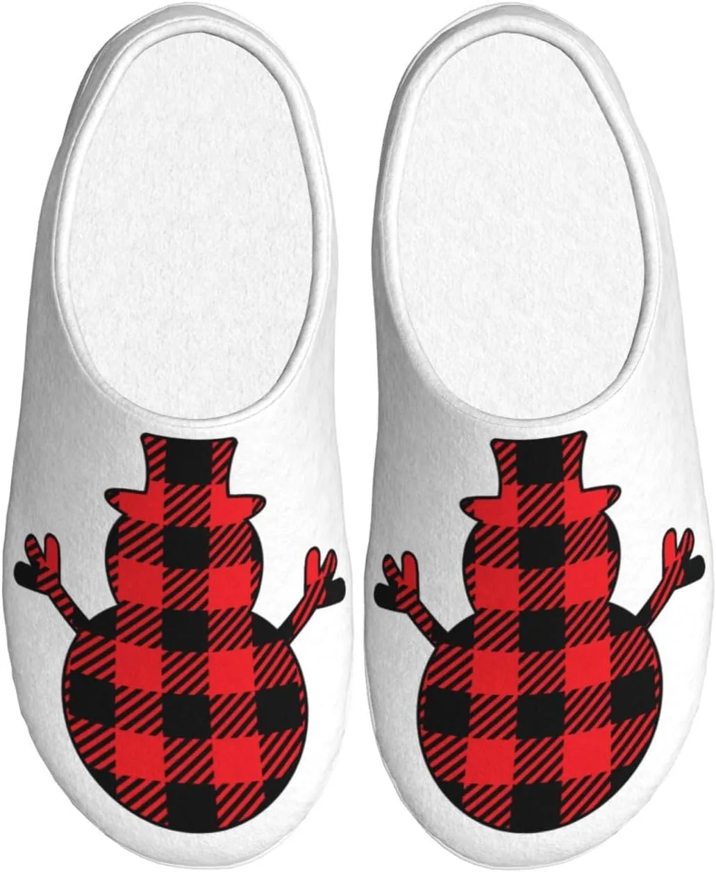 Unisex Warm Slippers Non-Slip Winter Fluffy Slippers Slip-On Plush Slippers Bedroom Slippers House Shoes For Men Women