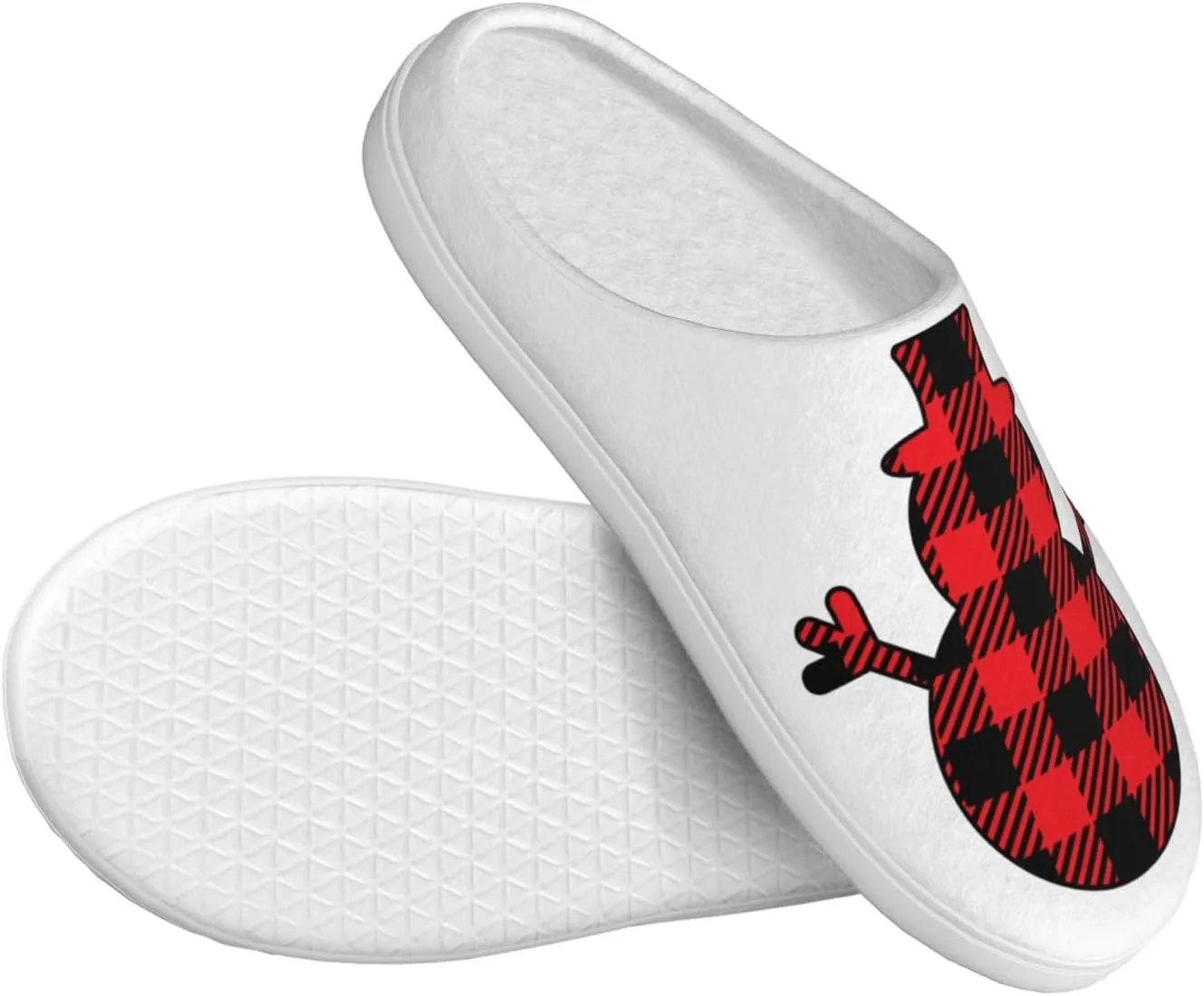Unisex Warm Slippers Non-Slip Winter Fluffy Slippers Slip-On Plush Slippers Bedroom Slippers House Shoes For Men Women
