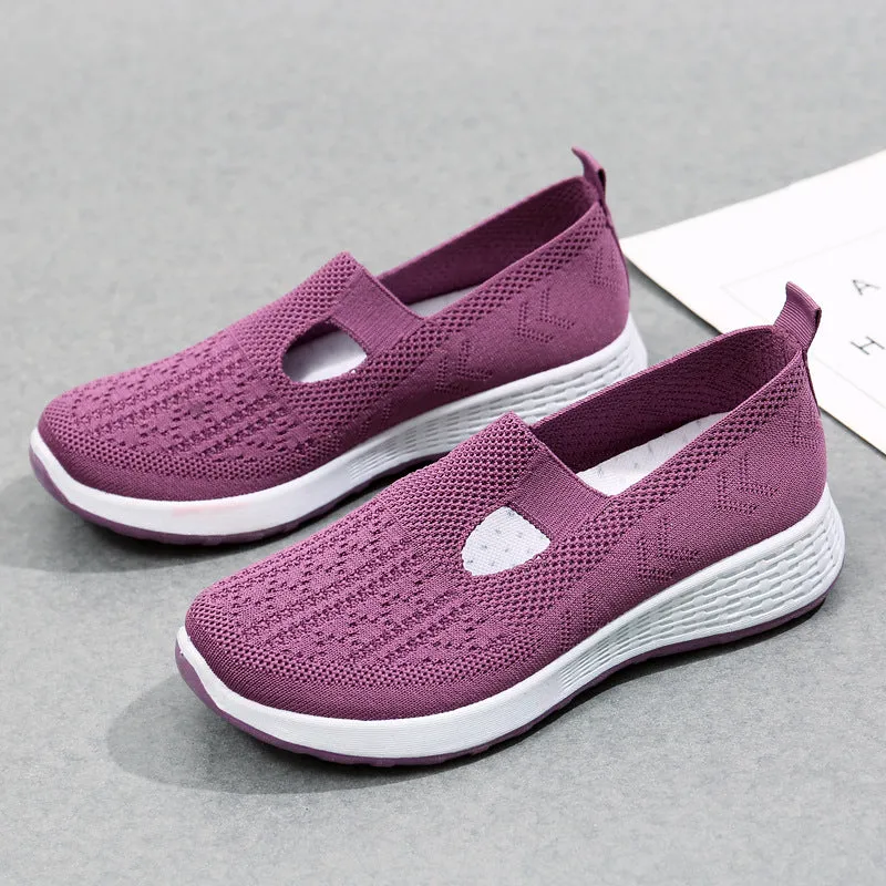 Upgraded Mesh breathable non-slip soft sole slip-on women's shoes