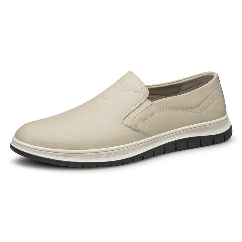 Urban Settler Genuine Leather Slip on Sneakers