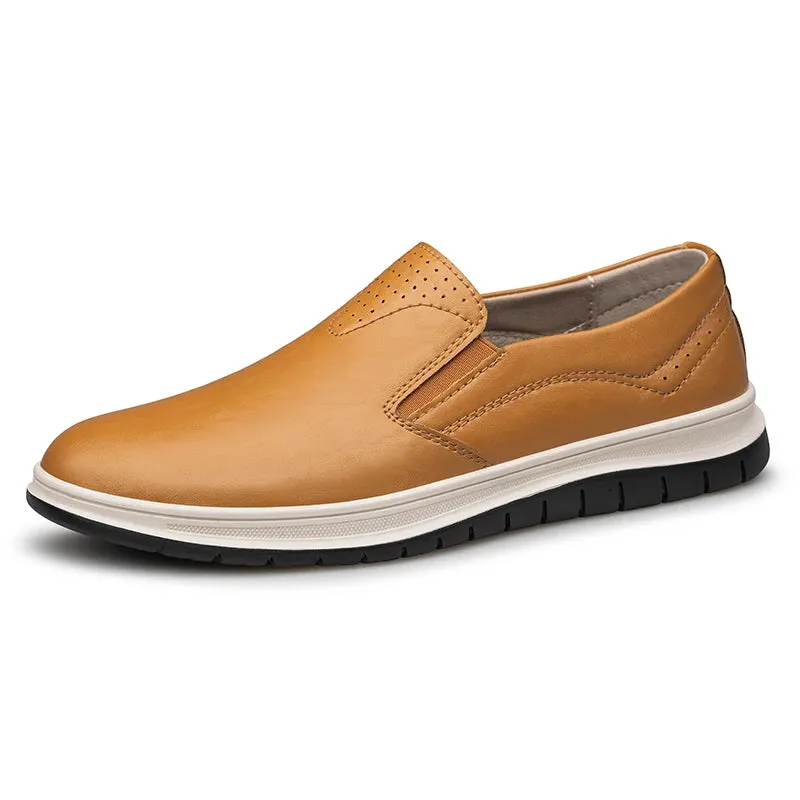 Urban Settler Genuine Leather Slip on Sneakers
