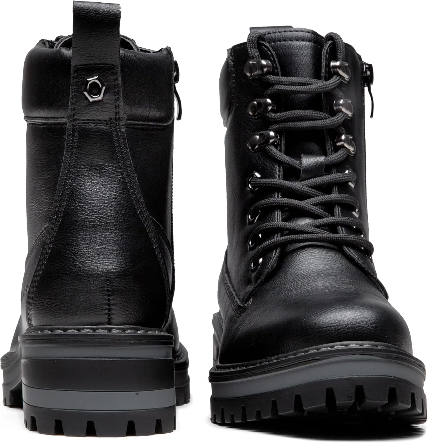 Vepose Women's Ankle Boots 9609 Fashion Lace Up Combat Booties for Women 2.0