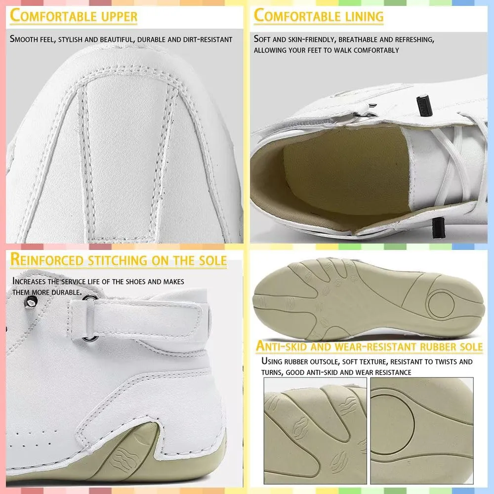 vogany shoesorthopedic Sneakers Women High-Top Sneakers – Breathable, Slip-On, Lightweight, Arch Support Hiking & Driving Shoes