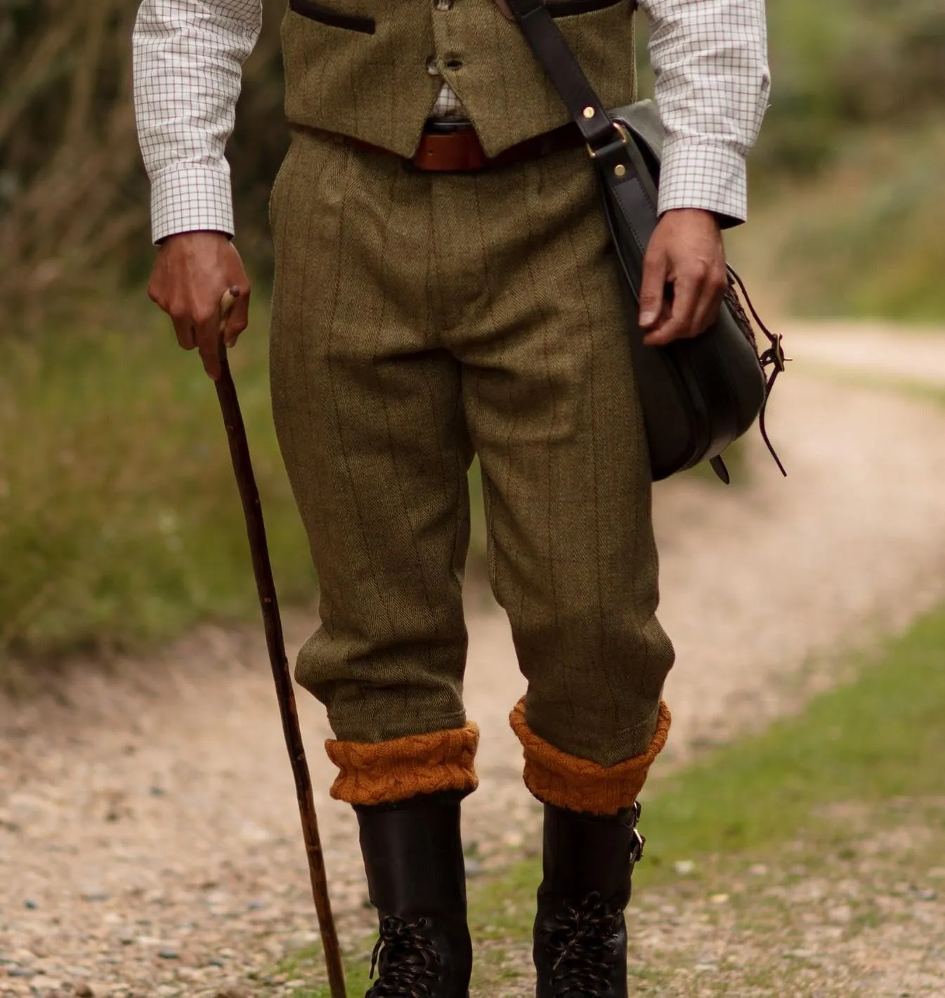 Walker and Hawkes - Mens Derby Tweed Shooting Plus Twos Breeks Trousers