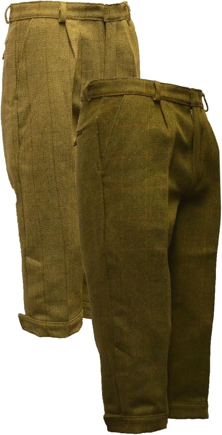 Walker and Hawkes - Mens Derby Tweed Shooting Plus Twos Breeks Trousers