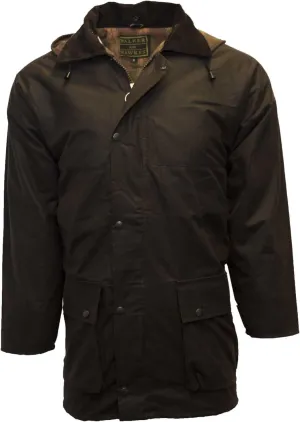 Walker and Hawkes Wax Unpadded Benson Jacket for Men - Lightweight Wind- and Waterproof Canvas Jacket, Premium Waxed Cotton
