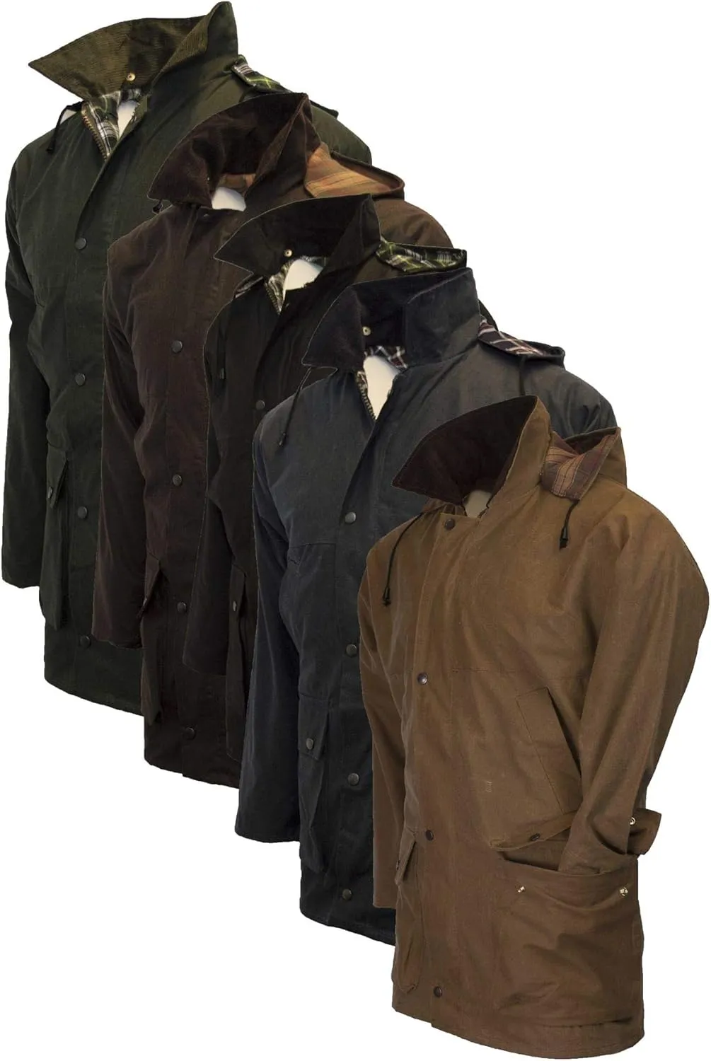 Walker and Hawkes Wax Unpadded Benson Jacket for Men - Lightweight Wind- and Waterproof Canvas Jacket, Premium Waxed Cotton