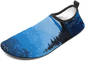 Water Shoes for Women Men Silhouette and Lake Water Sports Shoes Slip-on Breathable Lightweight Athletic Aqua Sock