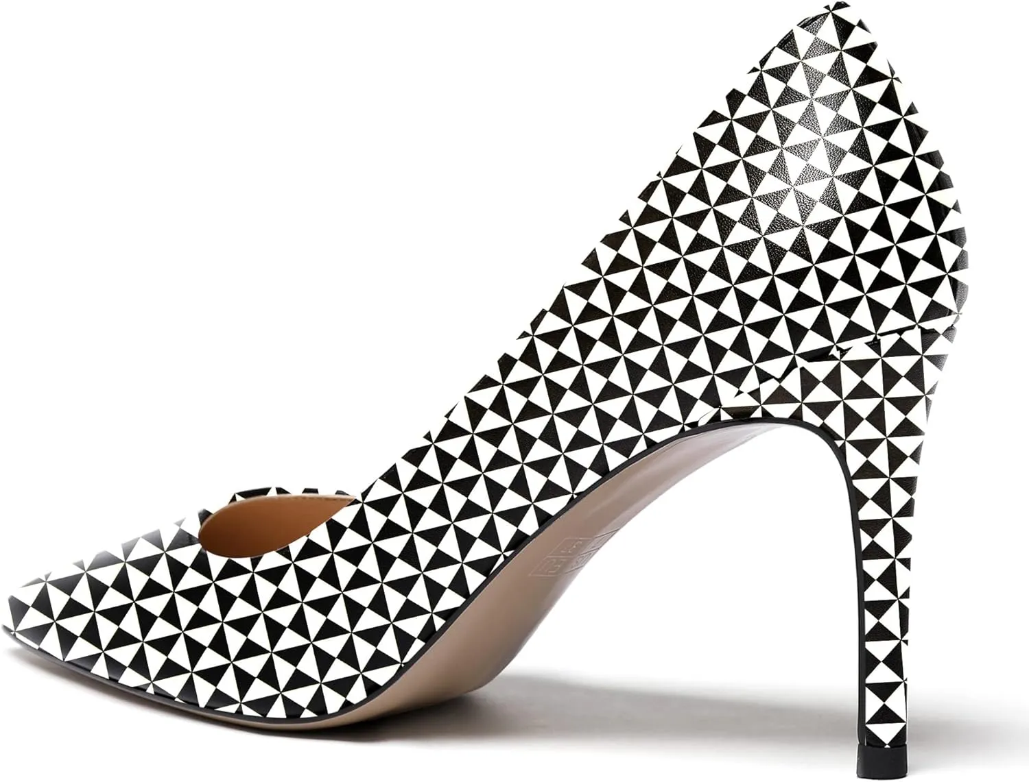 WAYDERNS Women's Matte Pointed Toe Slip On Stiletto High Heel Pumps Wedding Dress Shoes 3.5 Inch