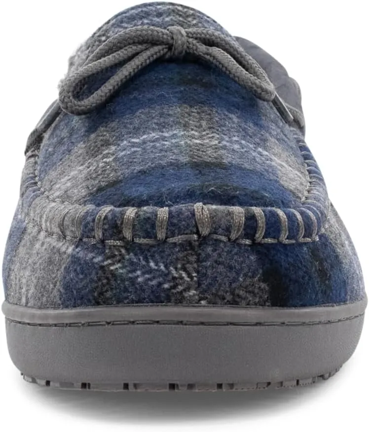 Western Chief Men's Moccasin Slippers - Warm Fleece House Shoes for Men, Indoor and Outdoor Slippers