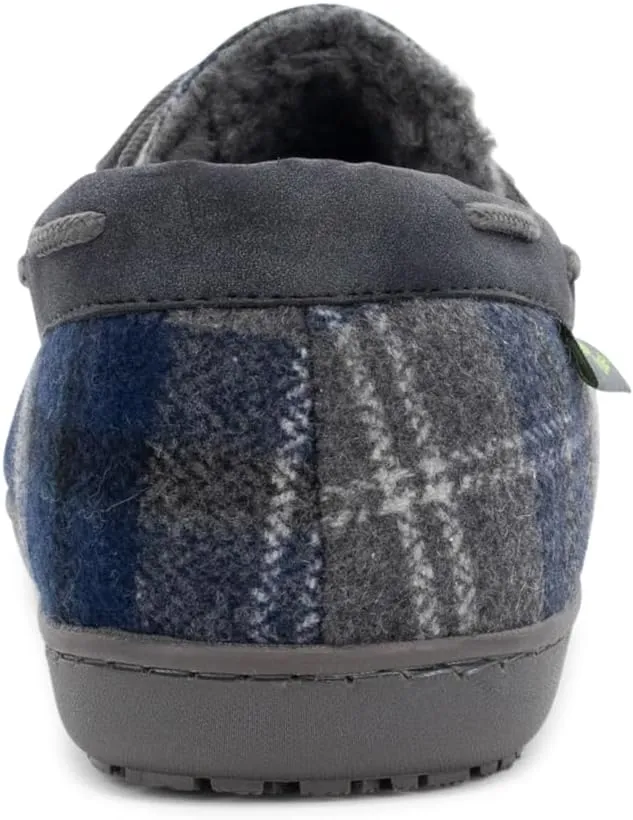 Western Chief Men's Moccasin Slippers - Warm Fleece House Shoes for Men, Indoor and Outdoor Slippers