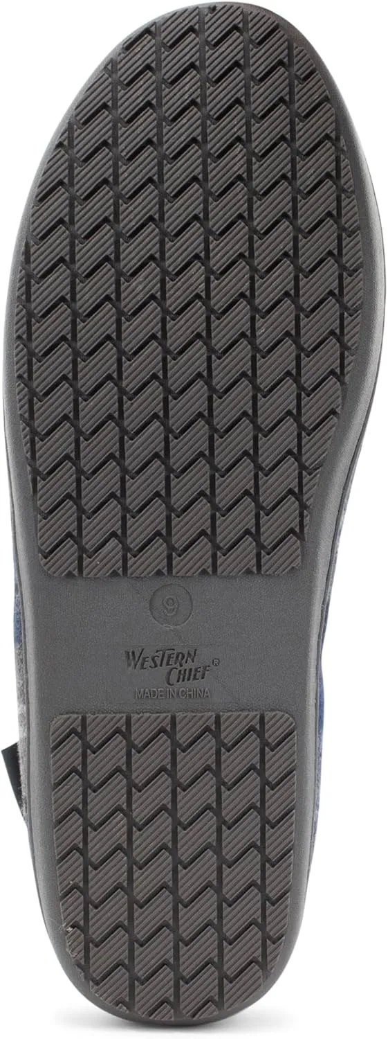 Western Chief Men's Moccasin Slippers - Warm Fleece House Shoes for Men, Indoor and Outdoor Slippers