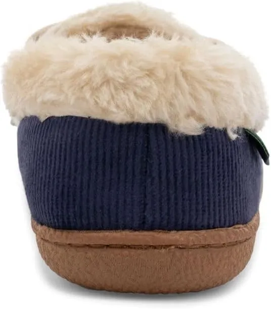 Western Chief Women's Elaine Slippers – Cozy Faux Fur Lining, Stylish Stitched Lace Detail for Indoor, Moccasin Slip-On Loafers Womens Shoes