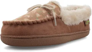 Western Chief Women's Elaine Slippers – Cozy Faux Fur Lining, Stylish Stitched Lace Detail for Indoor, Moccasin Slip-On Loafers Womens Shoes