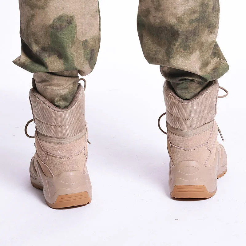 WildKing Men's High Top Waterproof Hiking Combat Boots