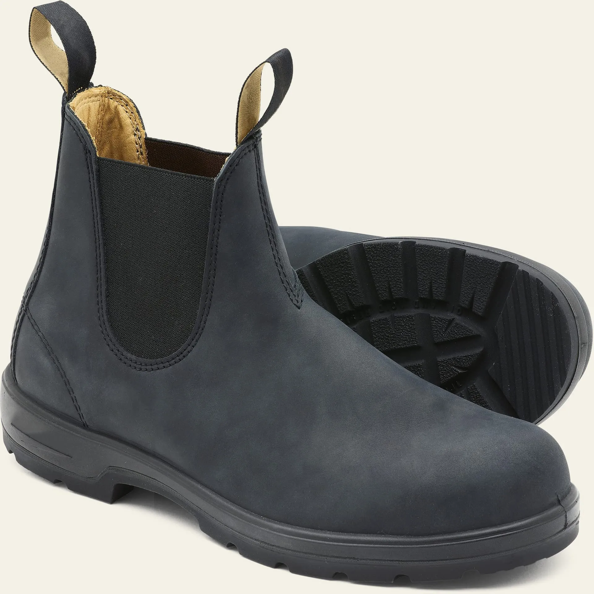 Wildking Men's Waterproof Leather Dress Boots Chelsea Vintage Couple Boots 6585