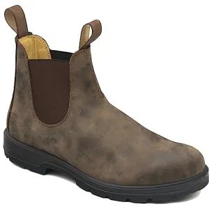 Wildking Men's Waterproof Leather Dress Boots Chelsea Vintage Couple Boots 6585