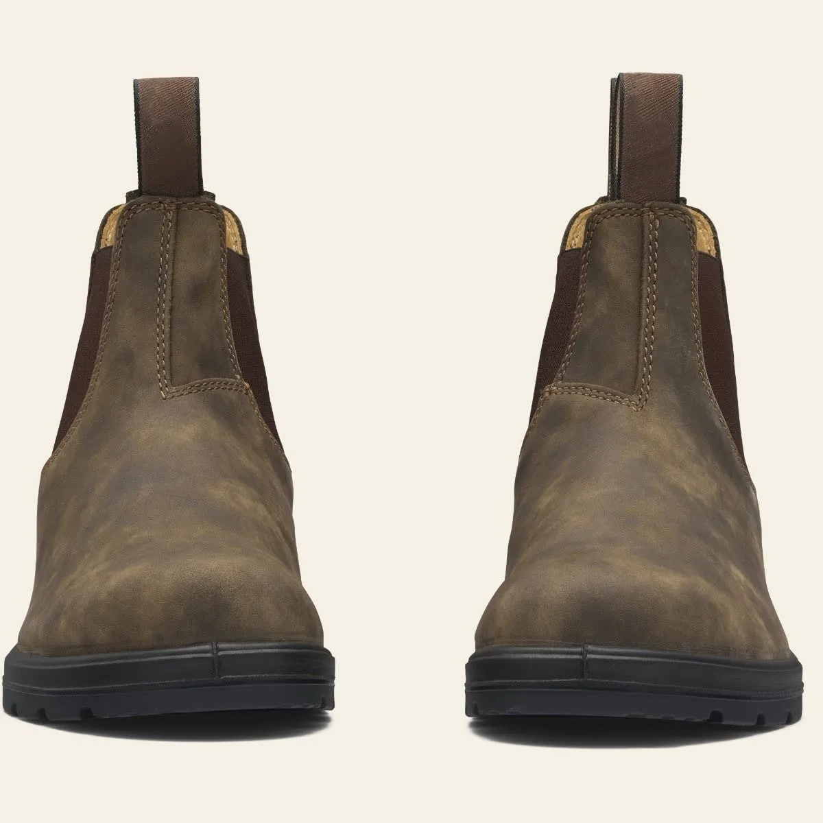 Wildking Men's Waterproof Leather Dress Boots Chelsea Vintage Couple Boots 6585