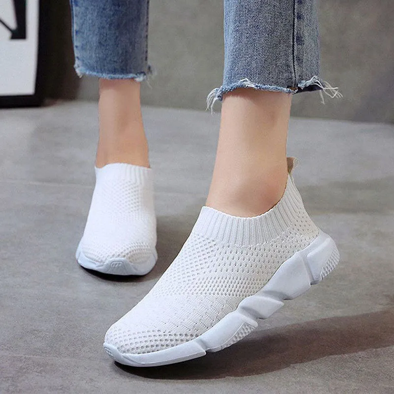 Women  Breathable Slip On Sneakers
