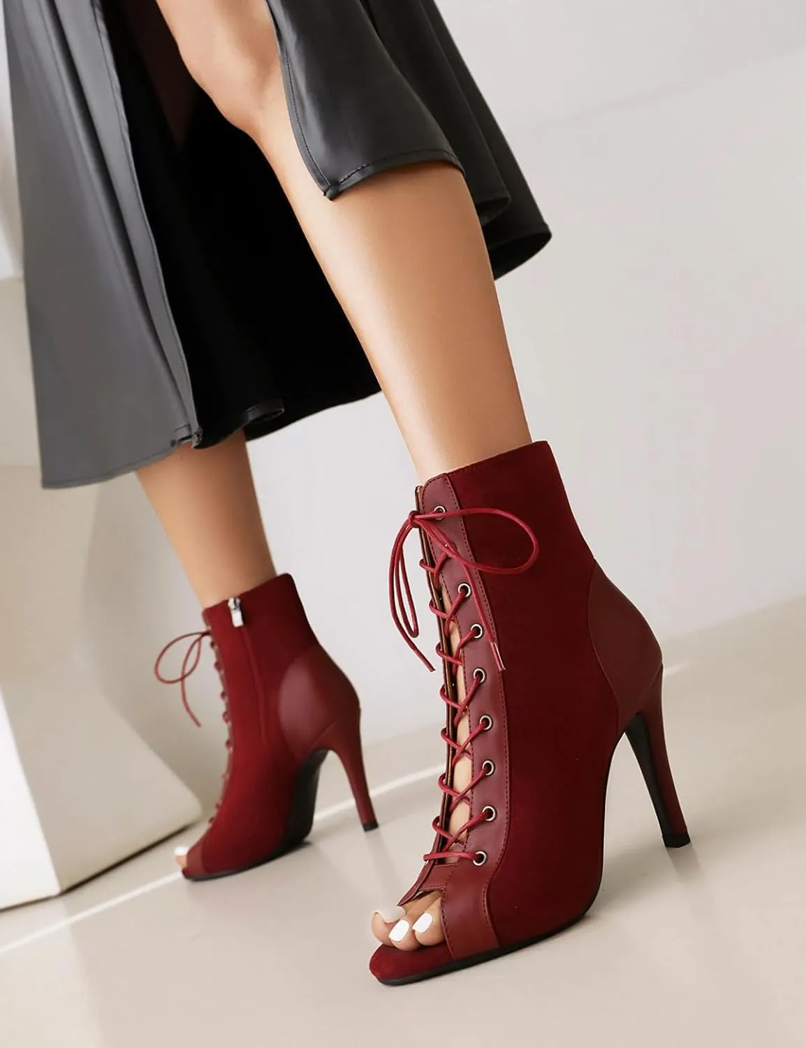 Women Gladiator Sandals Stiletto Peep toe