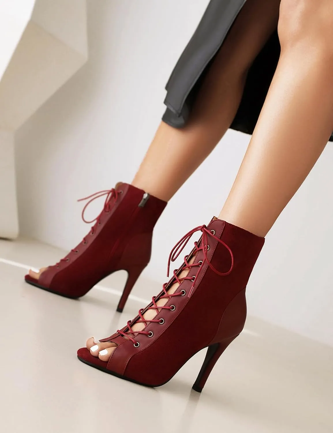 Women Gladiator Sandals Stiletto Peep toe