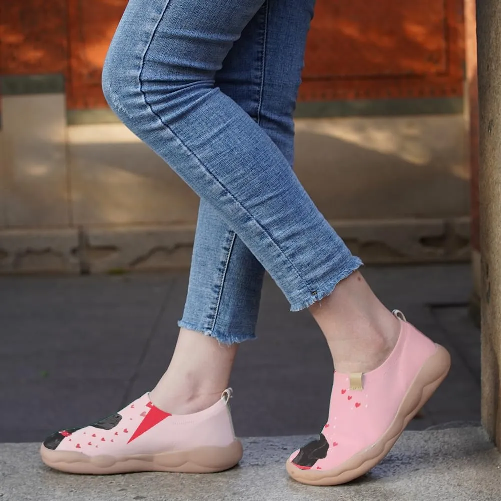 Women Knitted Slip-On Comfort Loafers Colorful Lightweight Travel Shoes Non Slip Walking Footwear|Quirky Pets Series