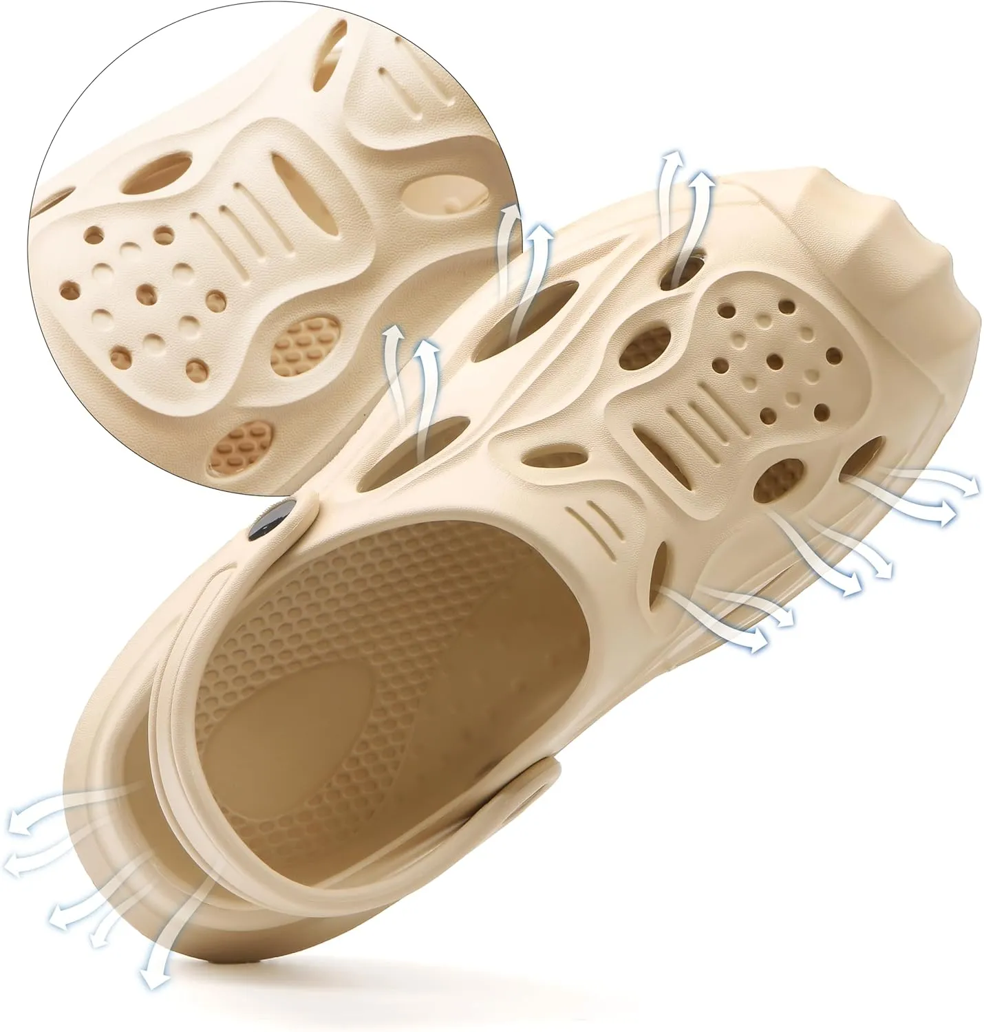 Women Mens Clogs with Arch Support Ganden Shoes Waterpoor Comfort Slip-on Sandals