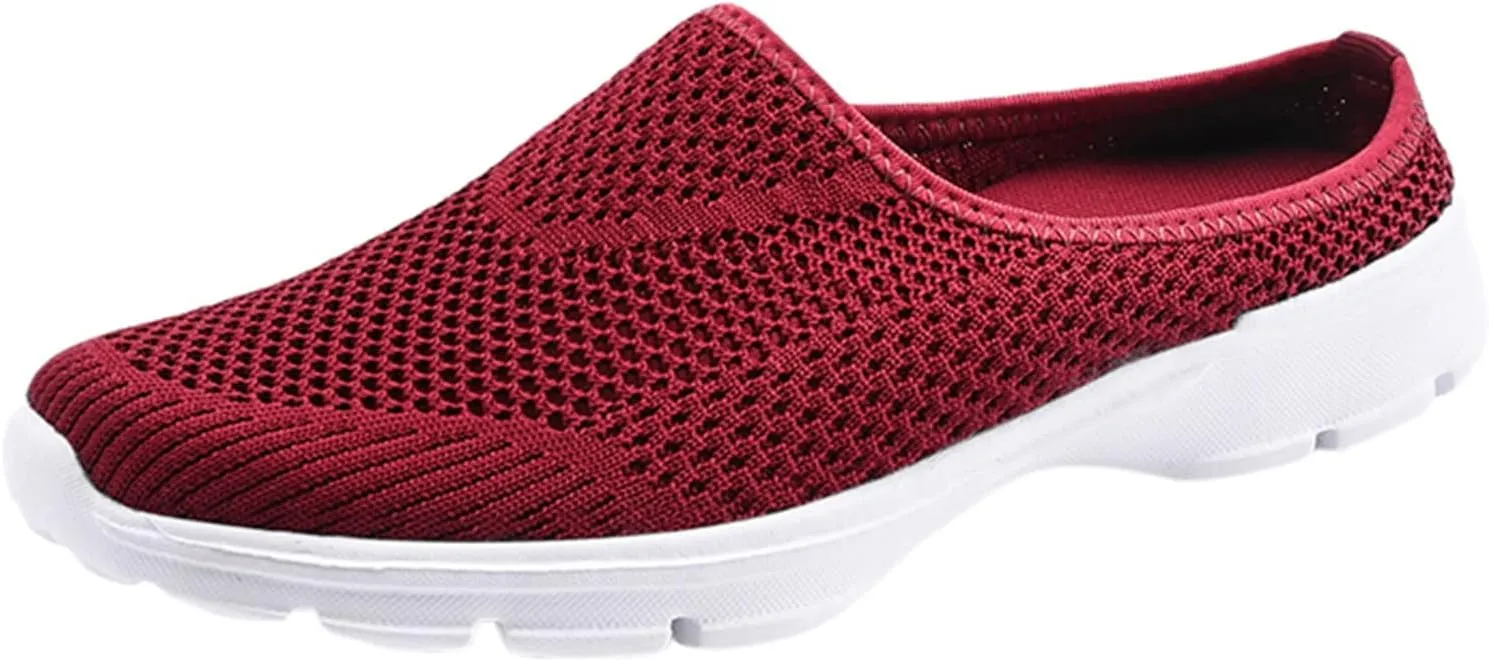 Women Mesh Sneaker Comfortable Breathable Lightweight Walking Shoes with Arch Support Summer Slip On Casual Sneakers