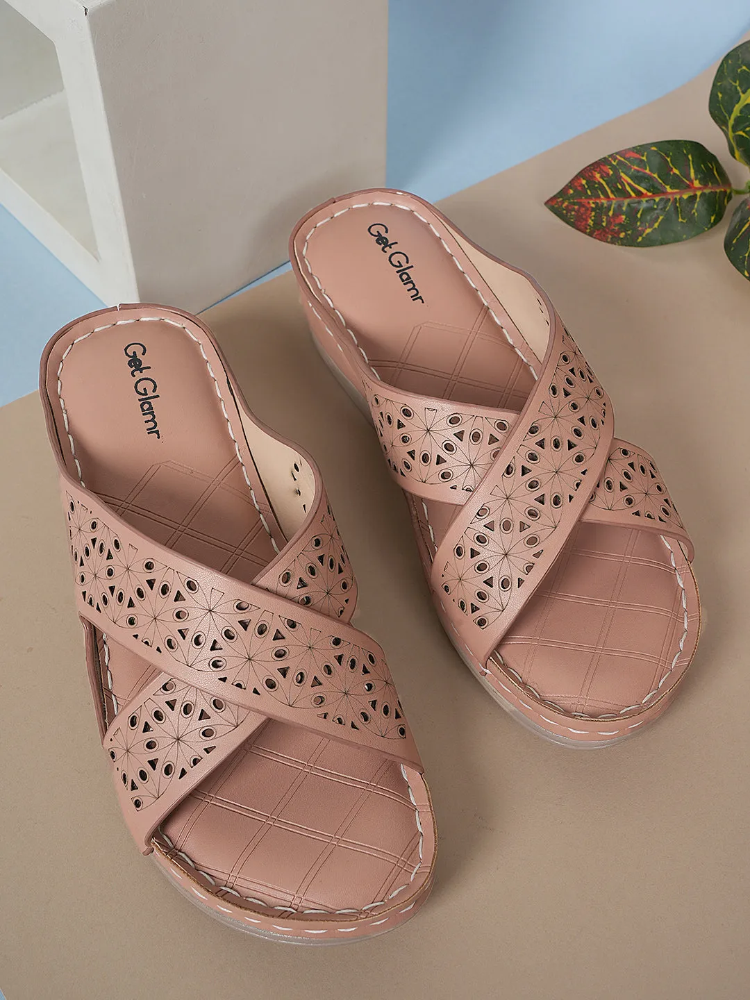 Women Peach Comfort Slip-on