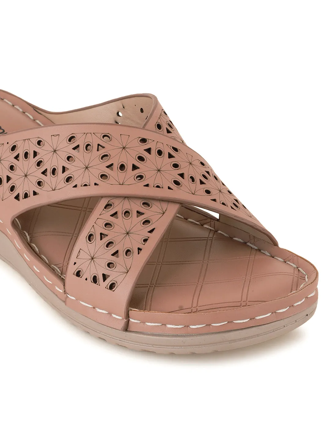 Women Peach Comfort Slip-on