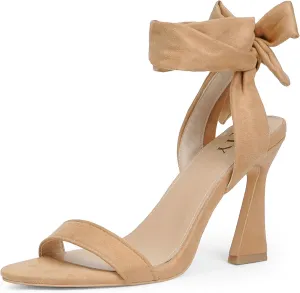 Women's Black Gladiator Stiletto Heeled Sandals