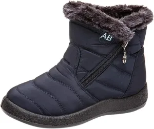 Womens Boots Snow Women's Faux Fur Boot Furry Fluffy Short Snow Boot Mid-Calf Boots Womens Wide Width Snow Boots Tall Zapatos De Mujer Para Nieve Botas De Invierno Para Mujer Con Tacones