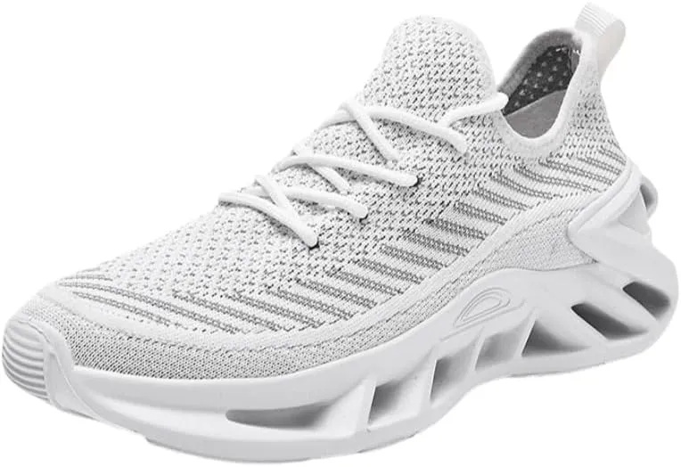 Women's Breathable Fabric Running Shoes | Lightweight, Non-Slip | Purple Blade Design | EVA Sole | for Tennis, Gym, Sports & Work