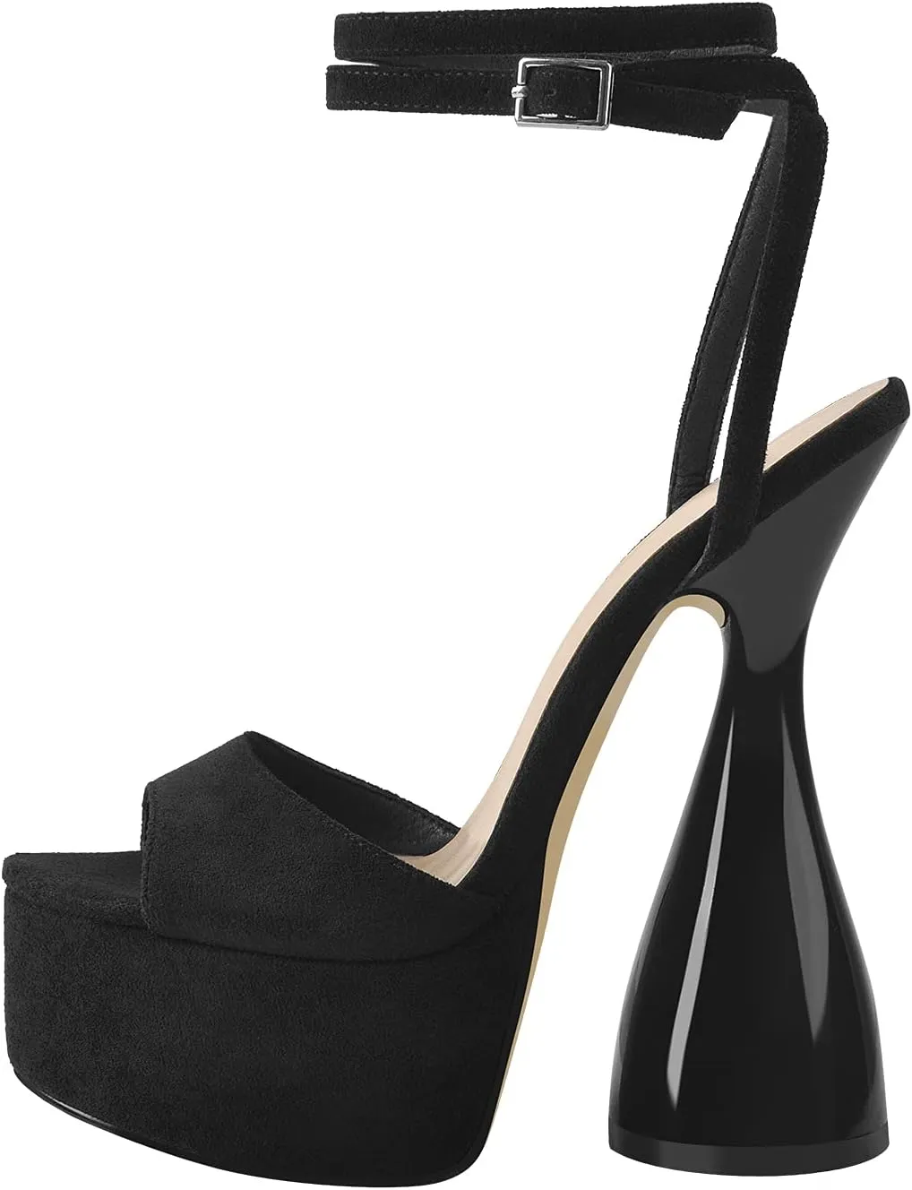Women's Chunky Platform Heels Lace-Up Gladiator High Heel Sandals
