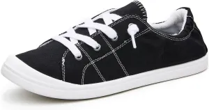 Women's Fashion Casual Slip-On Sneakers Comfort Lightweight Low Top Canvas Shoes