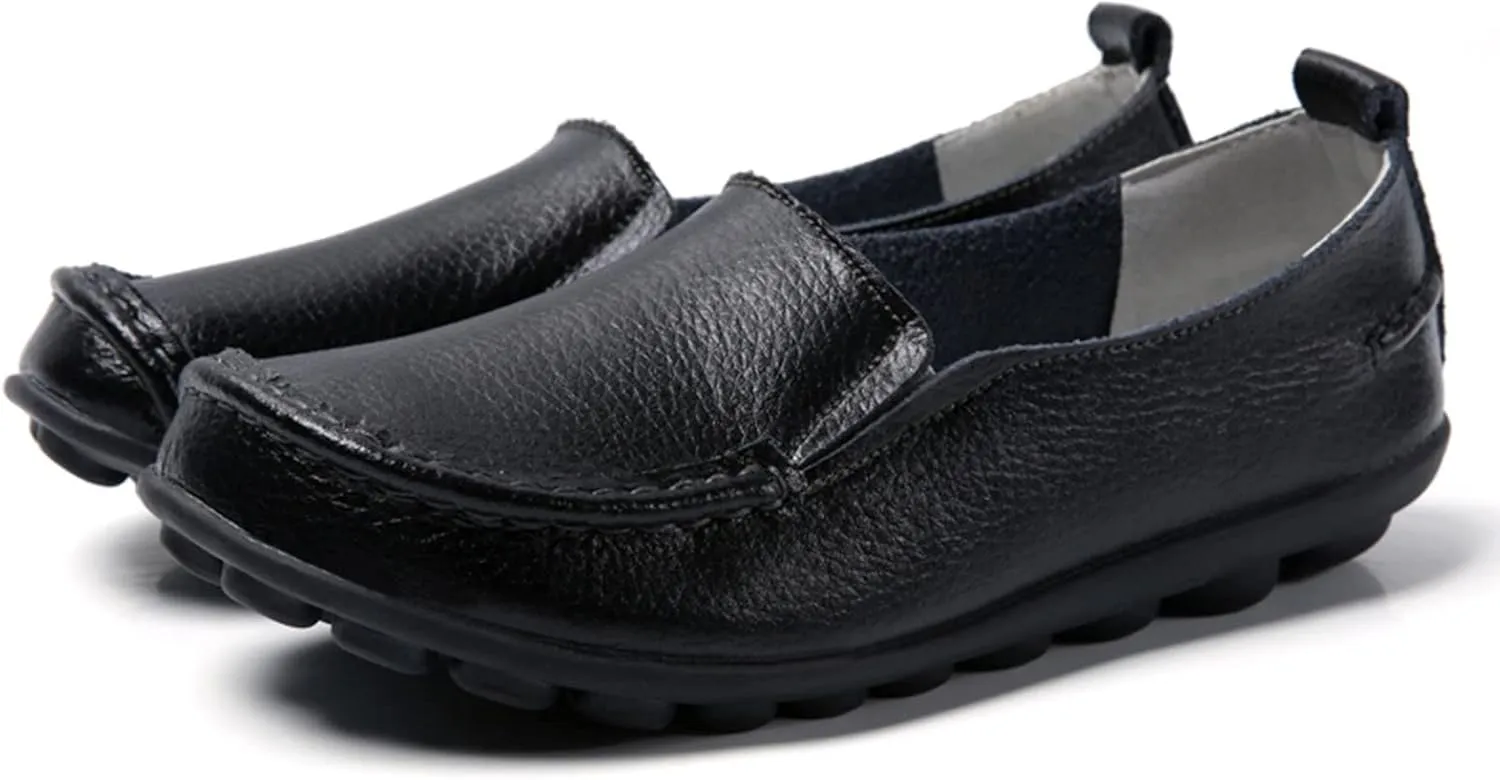 Women's Flats Shoes Slip On Work Shoes Comfort Walking Shoes Lightweight Comfort Penny Loafers Classic Wide Flats