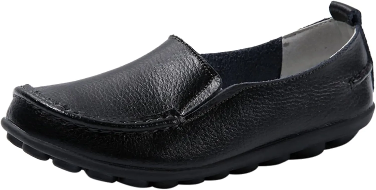 Women's Flats Shoes Slip On Work Shoes Comfort Walking Shoes Lightweight Comfort Penny Loafers Classic Wide Flats