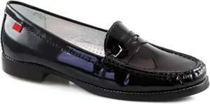 Womens Genuine Leather Comfort Slip on Penny Loafers