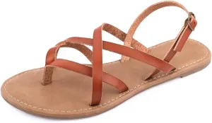 Women's Gladiator Flat Sandals Fisherman Strappy Sandals Ankle Strap Sandals