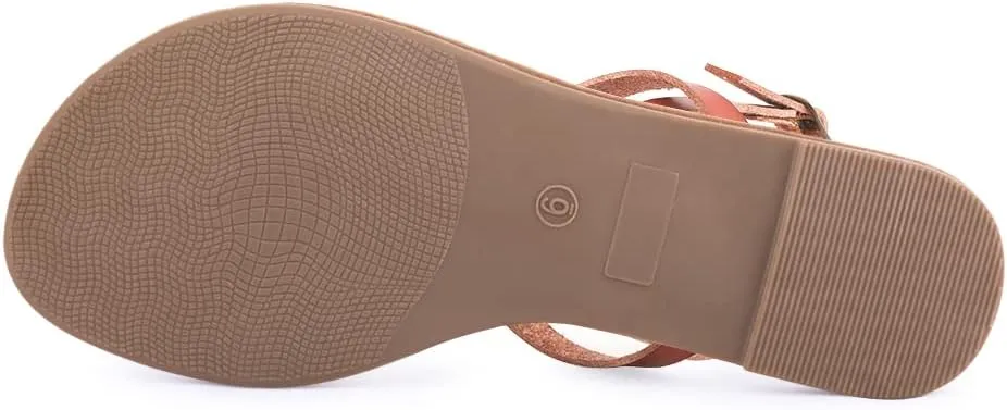 Women's Gladiator Flat Sandals Fisherman Strappy Sandals Ankle Strap Sandals