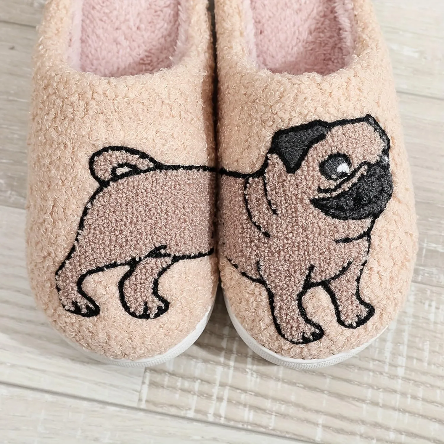 Women's Men's Fuzzy Memory Foam Slippers Fluffy Warm Comfort Light Weight Indoor Outdoor House Couple Shoes