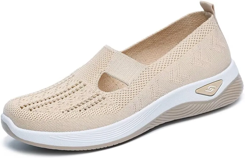 Women's Orthopedic Mesh Walking Shoes Athletic Sport Running Sneakers Slip-on Cozy Breathable