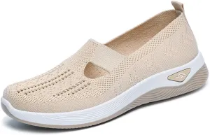 Women's Orthopedic Mesh Walking Shoes Athletic Sport Running Sneakers Slip-on Cozy Breathable