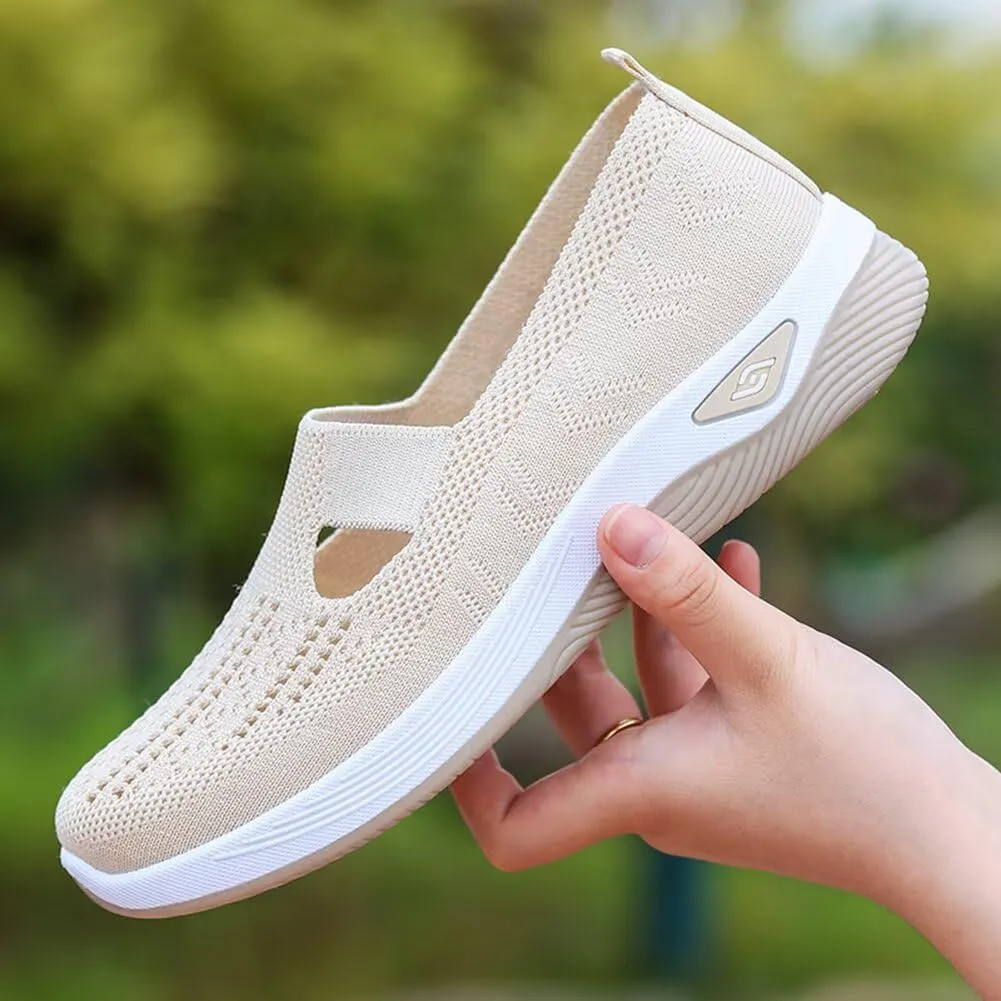 Women's Orthopedic Mesh Walking Shoes Athletic Sport Running Sneakers Slip-on Cozy Breathable